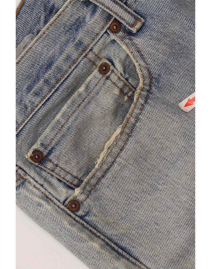 Levi's muške 505 ravne traperice s oštećenjem W34 L28, plavi pamuk