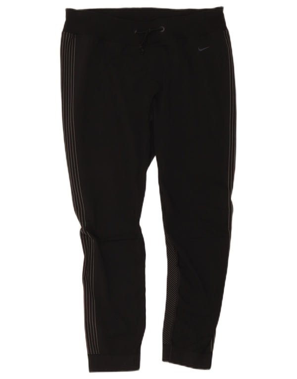 Nike Ženske Dri Fit Capri Trenirke Hlače Joggers UK 14 srednje crne