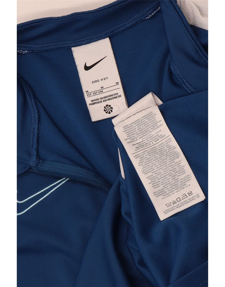 Nike Boys Dri Fit Pullover Trenirka Top 10-11 Years Medium Blue
