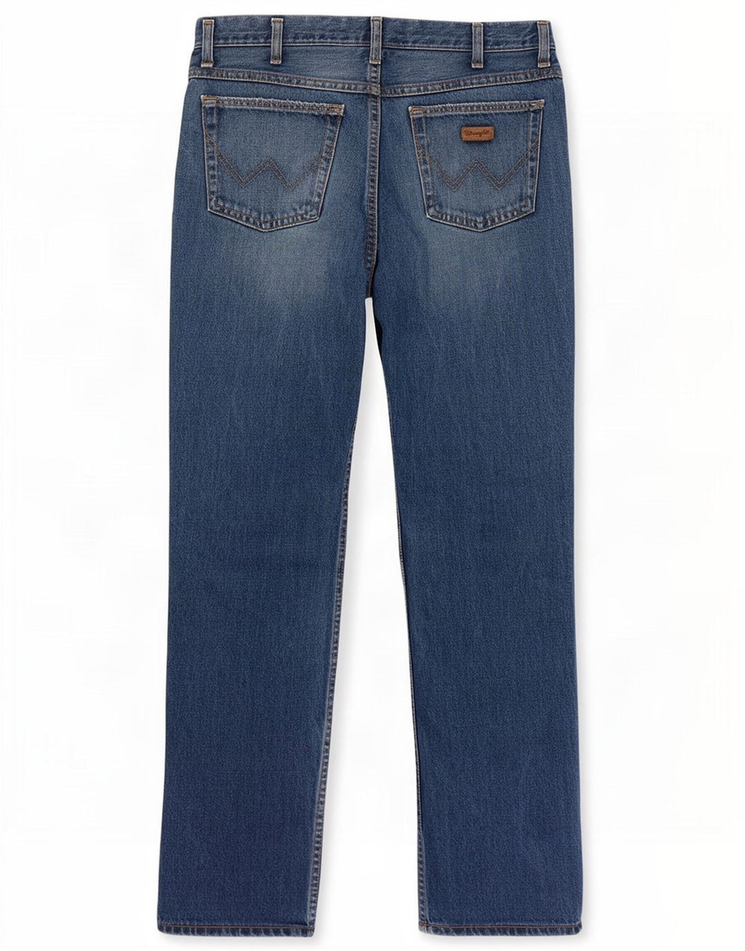Wrangler muške ravne traperice W33 L30 plavi pamuk