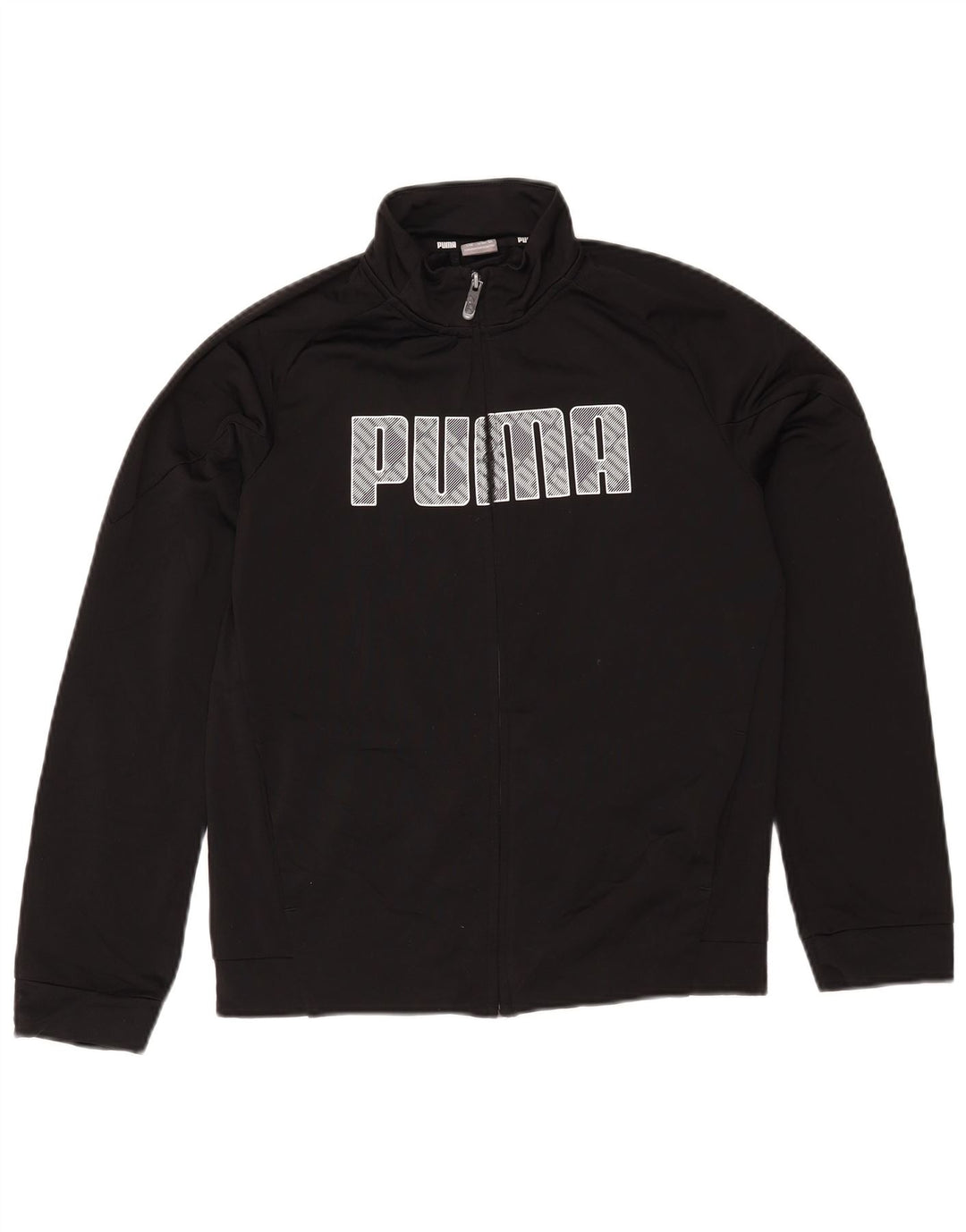 Puma Boys Graphic Trenirka Gornja jakna 13-14 godina crni poliester