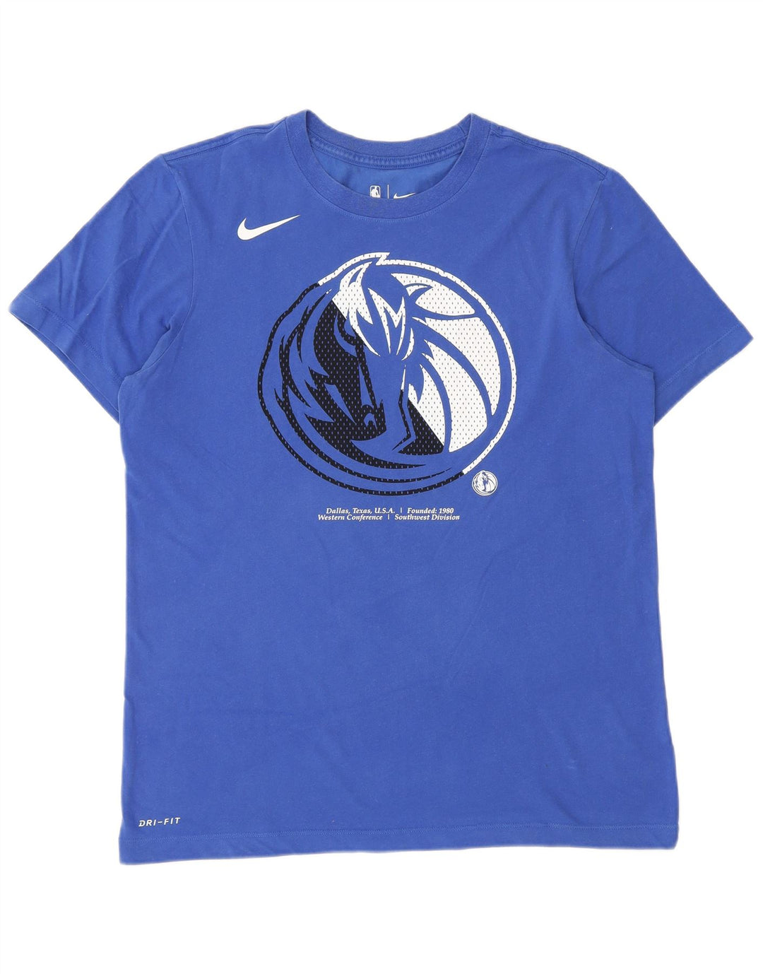 NIKE muška majica kratkih rukava Dallas Mavericks Graphic, srednje plava