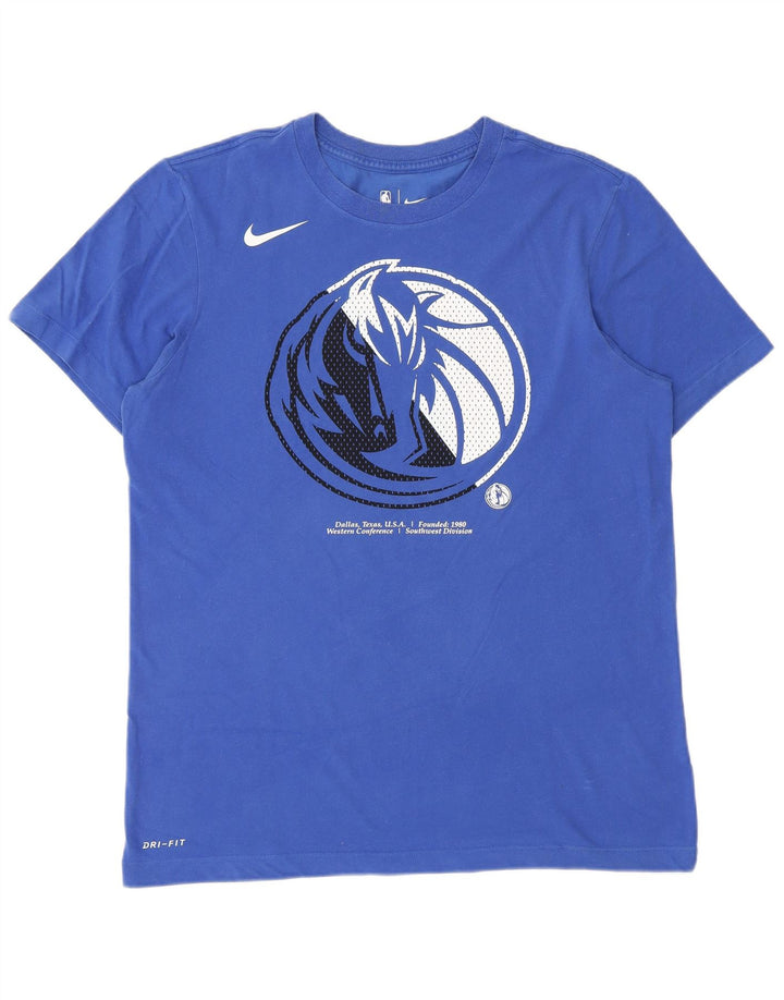 NIKE muška majica kratkih rukava Dallas Mavericks Graphic, srednje plava