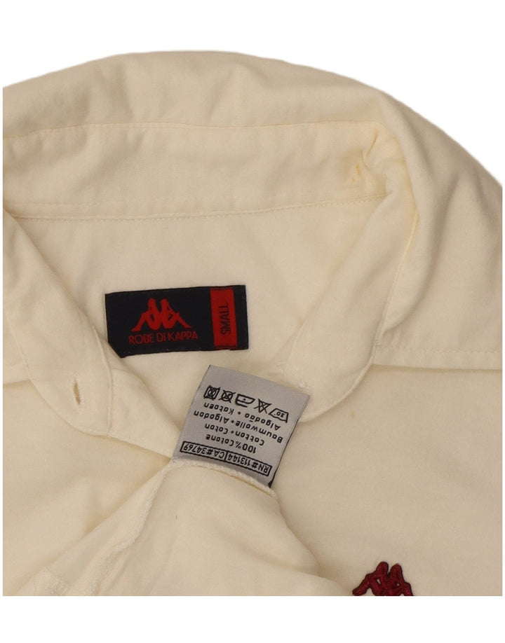 KAPPA Ženska grafička polo majica UK 10 Mala bijela pamuk