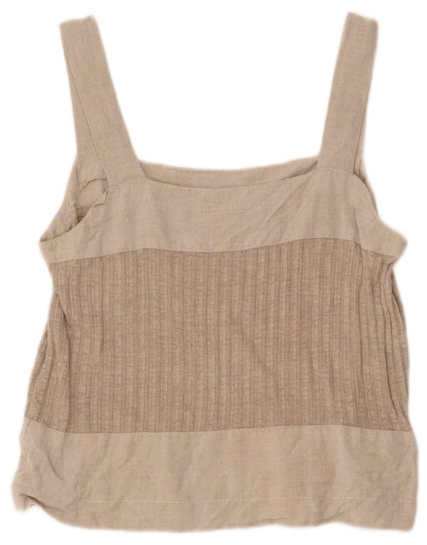 Vintage ženski kratki Cami Top UK 8 Small Grey Colourblock