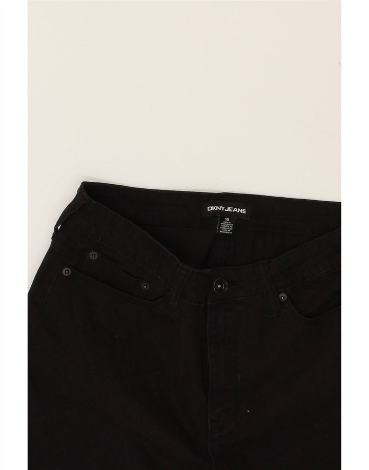 DKNY Womens Denim Shorts US 10 Large W32 Black Cotton Vintage Dkny and Second-Hand Dkny from Messina Hembry 