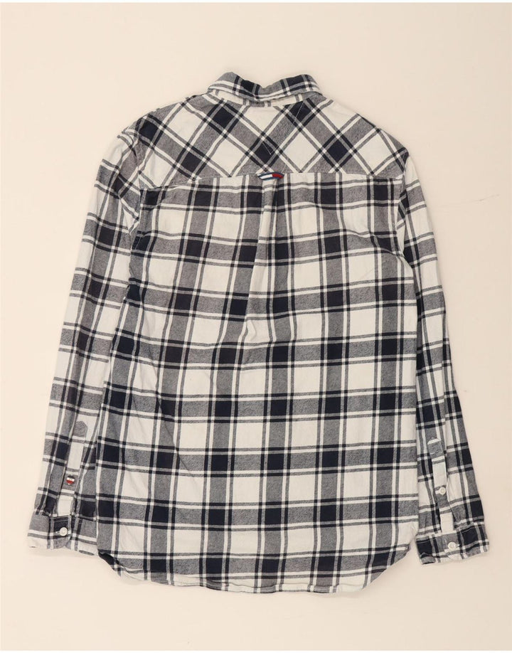 TOMMY HILFIGER Muška flanelska košulja standardnog kroja, mala mornarsko plava karirana pamuk