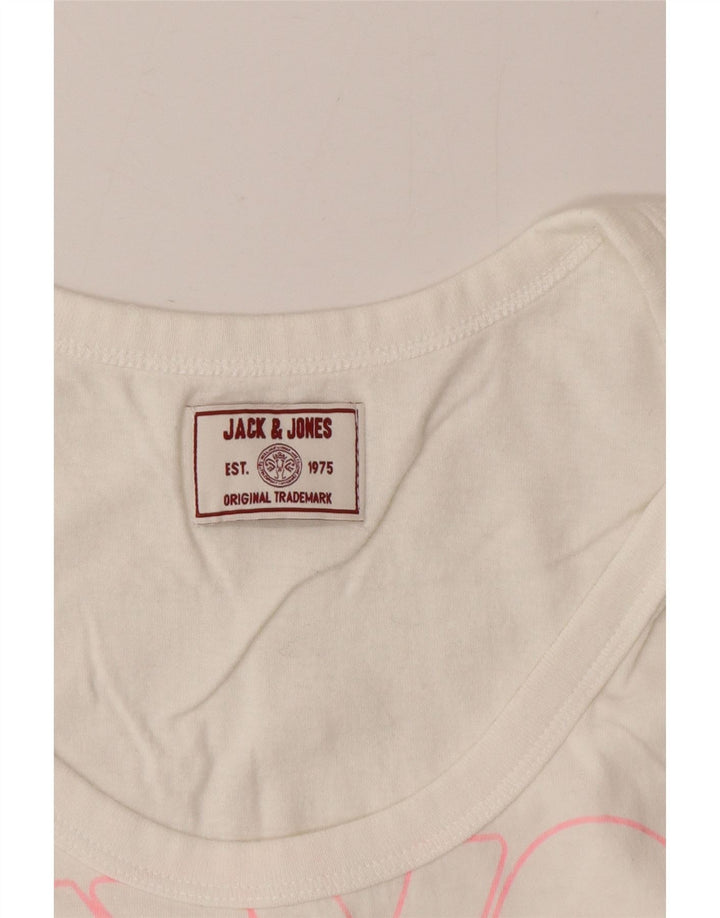 Jack & Jones muški grafički prsluk Mali bijeli