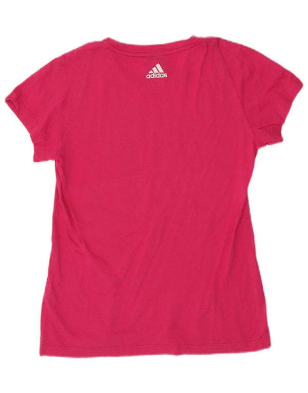Adidas majica kratkih rukava s grafičkim motivima UK 12/14 srednje ružičasta