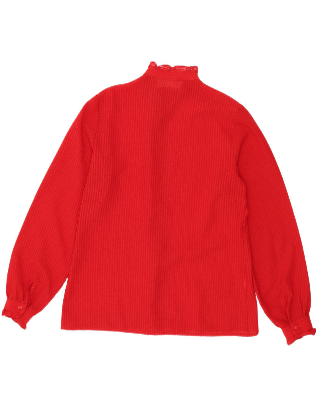 Vintage ženska košulja bluza UK 14 srednje crvene pruge
