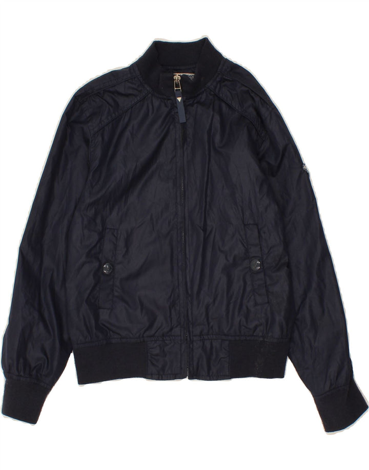 GUESS Boys Bomber Jacket 7-8 Years Navy Blue Polyester Vintage Guess and Second-Hand Guess from Messina Hembry 