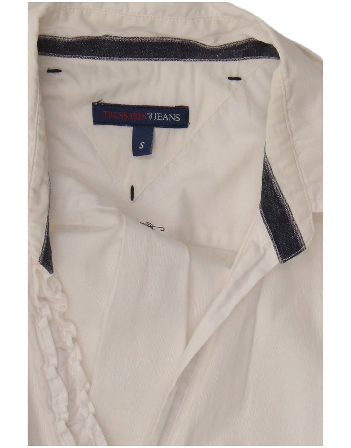 Ženska košulja Trussardi Jeans UK 10 Mala bijela