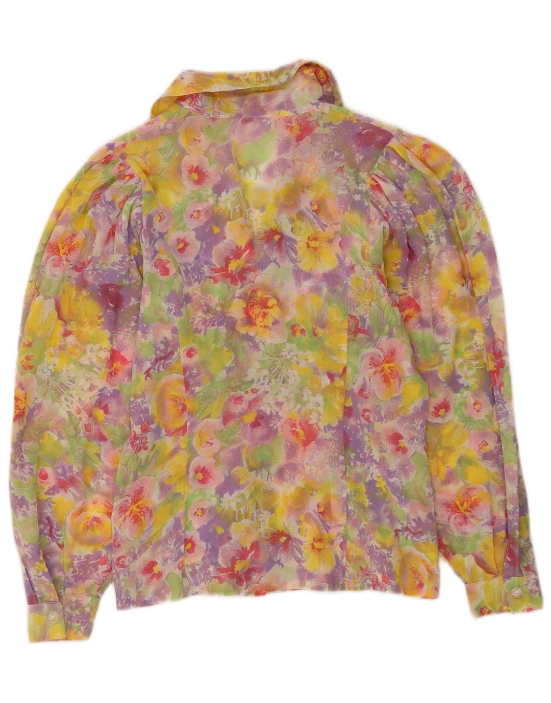 Vintage ženska košulja bluza UK 14 srednje raznobojna cvjetna