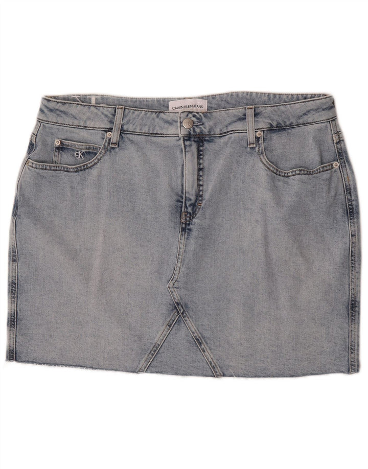 Calvin Klein ženska mini traper suknja W36 L17 plava