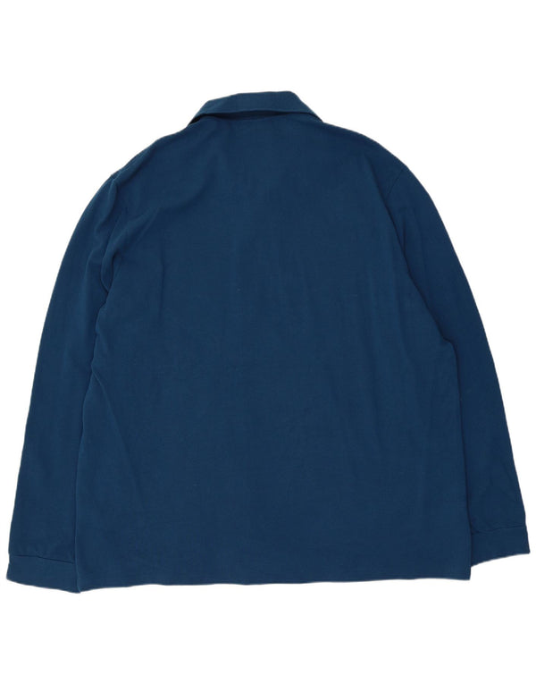Lacoste muška klasična polo majica dugih rukava veličina 8 3XL, plavi pamuk