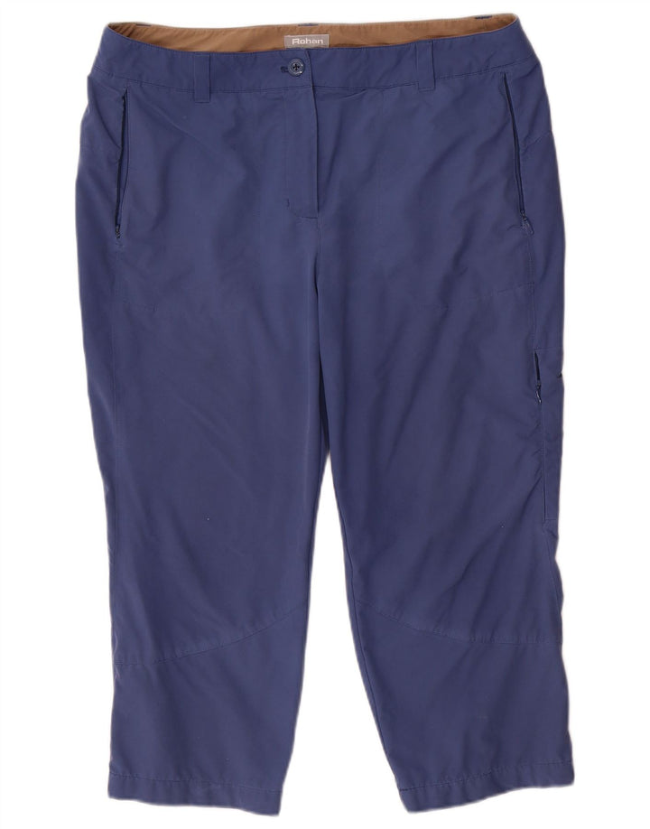 Rohan ženske Cargo Capri hlače UK 14 Large W36 L22 Plavi poliamid