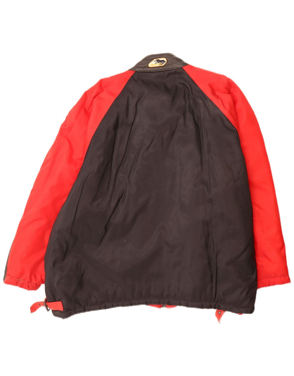 Vintage muška bomber jakna UK 42 XL od poliamida crvene boje