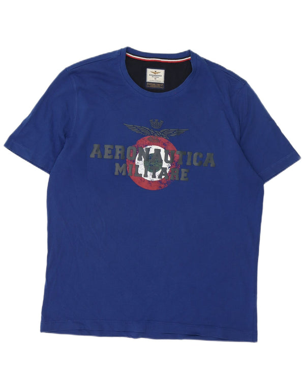 Aeronautica Militare muška majica s grafičkim motivima 2XL plava