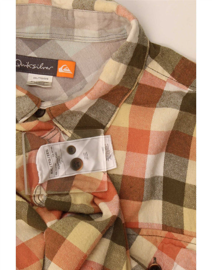 Quiksilver muška flanelska košulja 2XL višebojni pamuk od ginghama