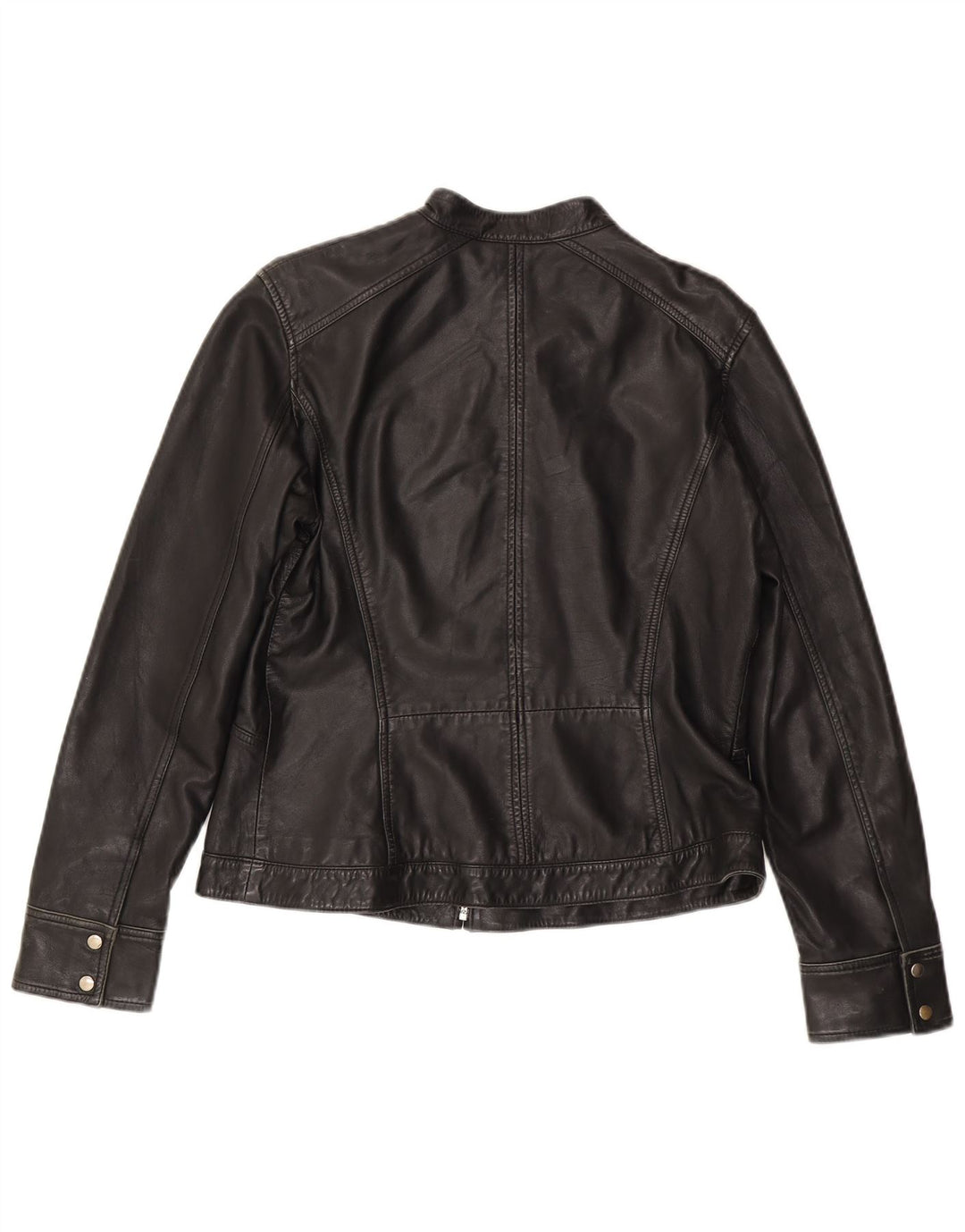 MONSOON ženska kožna jakna UK 14 velika crna koža