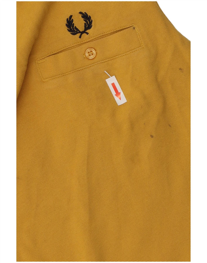 Fred Perry muška majica kratkih rukava Srednje žuti pamuk