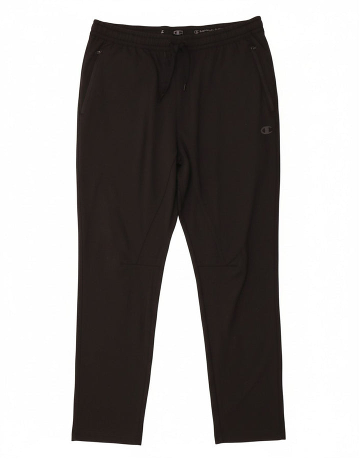 CHAMPION Mens Tracksuit Trousers XL  Black Polyester