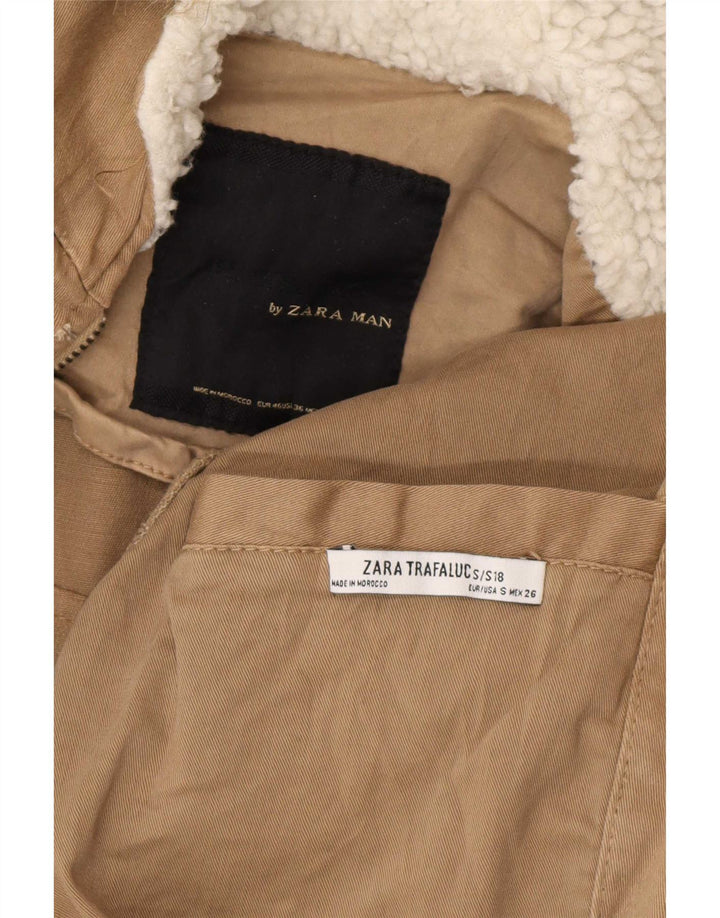 Zara muška parka jakna s kapuljačom UK 36 Mala bež