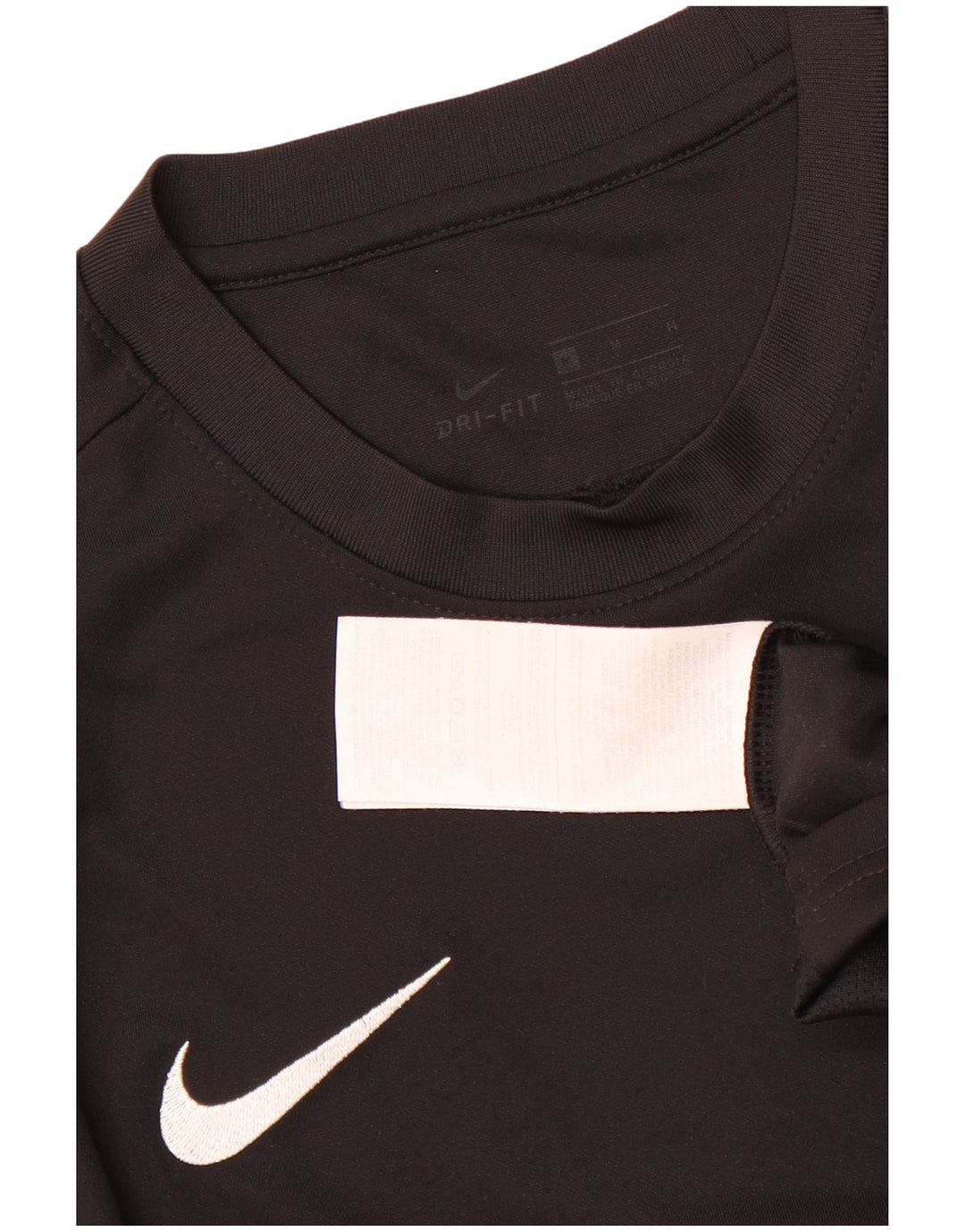 Nike Dri Fit majica kratkih rukava srednji crni poliester