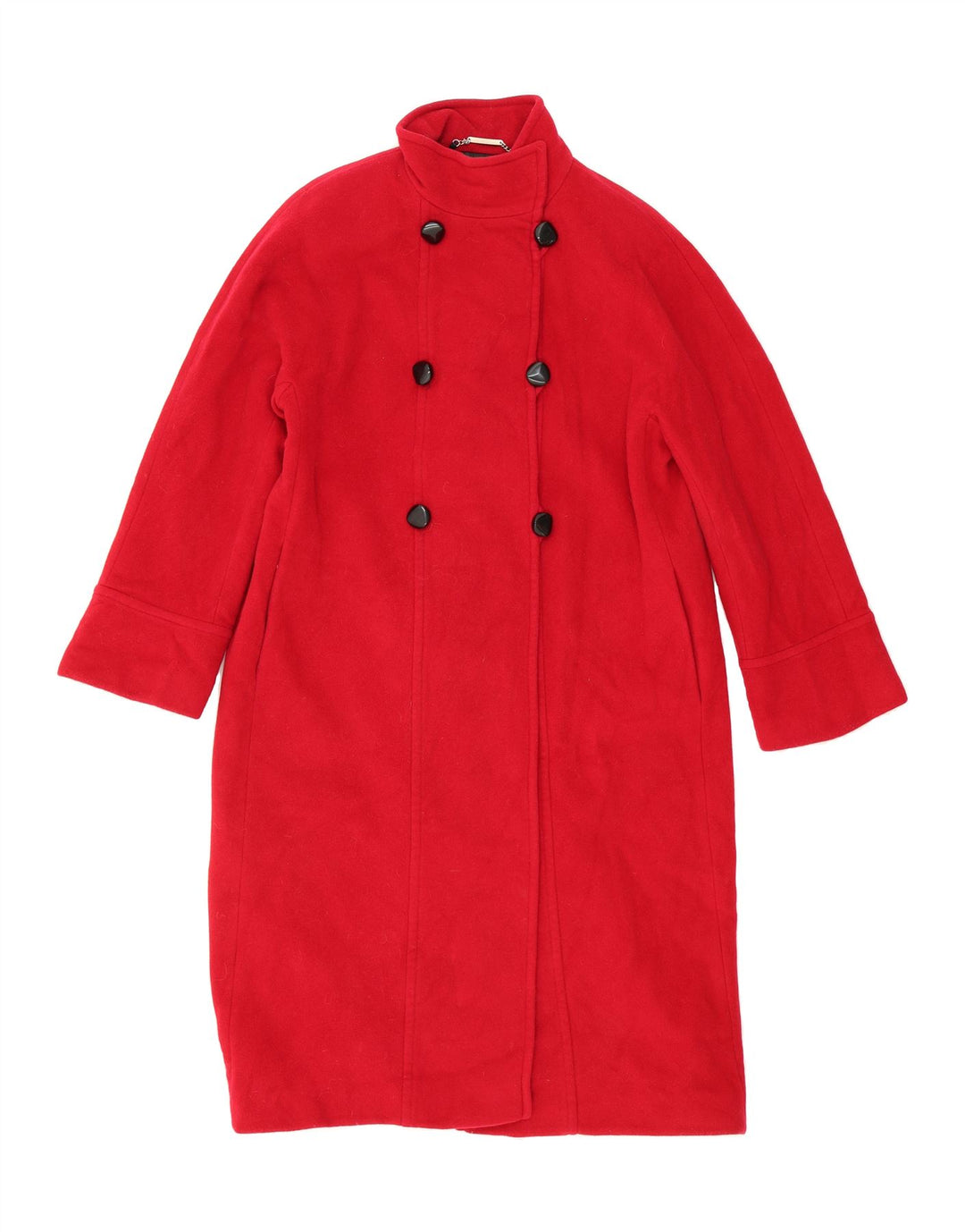 WINDSMOOR Womens Double Breasted Coat UK 12 Medium  Red Wool Vintage Windsmoor and Second-Hand Windsmoor from Messina Hembry 
