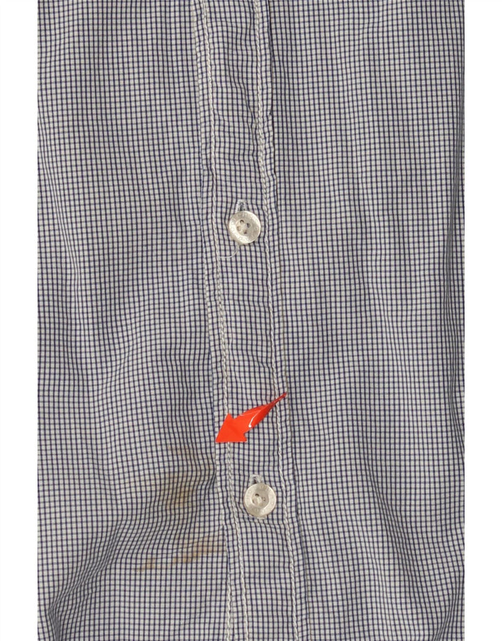 SCOTCH & SODA Muška vojna majica kratkih rukava Veliki plavi pamuk od ginghama