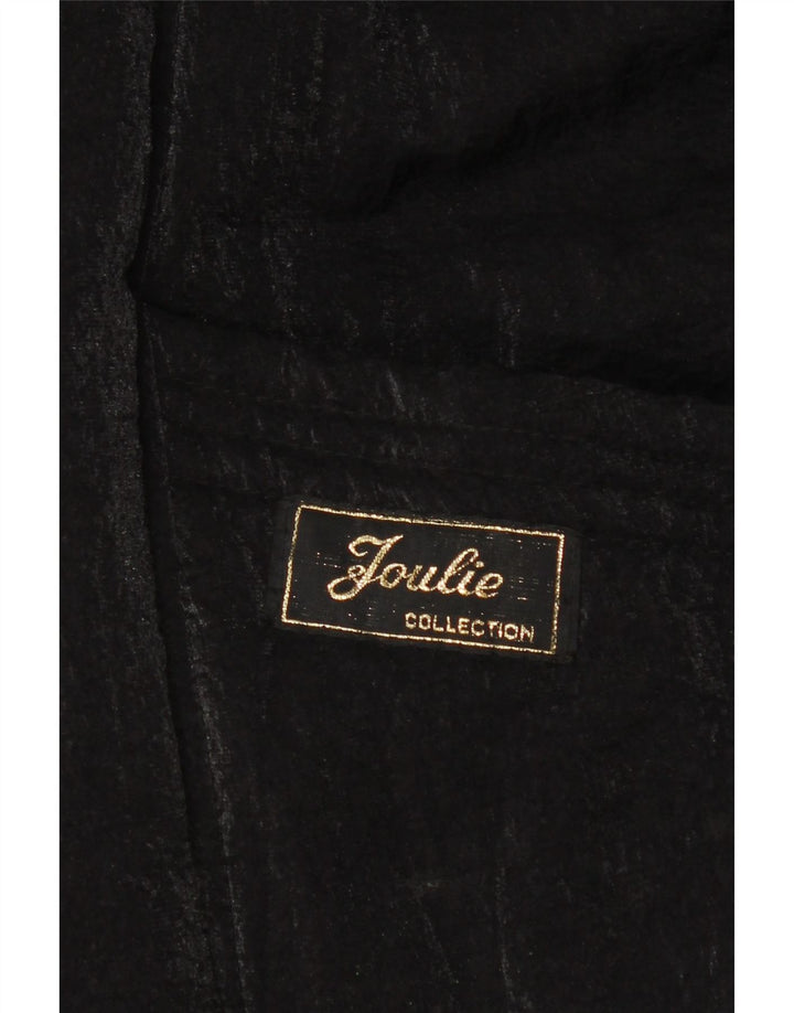 VINTAGE Womens Bomber Jacket UK 16 Large Black Vintage Vintage and Second-Hand Vintage from Messina Hembry 