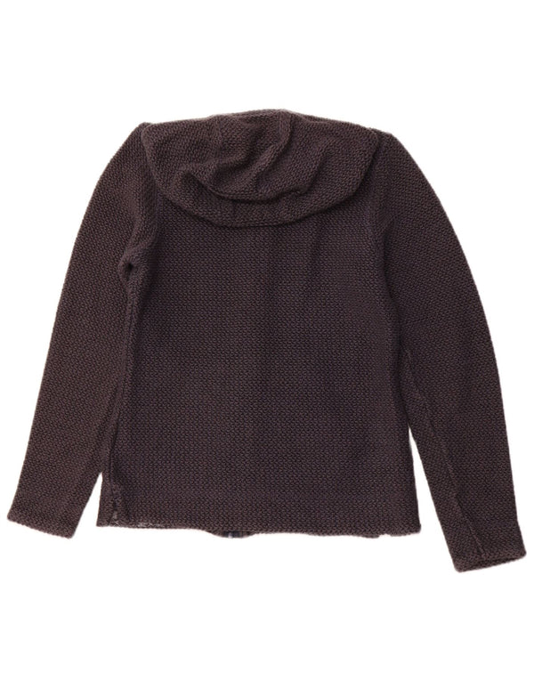 WEIRD FISH Ženski pulover s kapuljačom s patentnim zatvaračem UK 10 Mali tamnoplavi pamuk