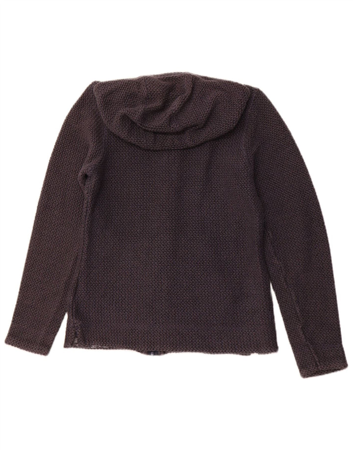 WEIRD FISH Ženski pulover s kapuljačom s patentnim zatvaračem UK 10 Mali tamnoplavi pamuk