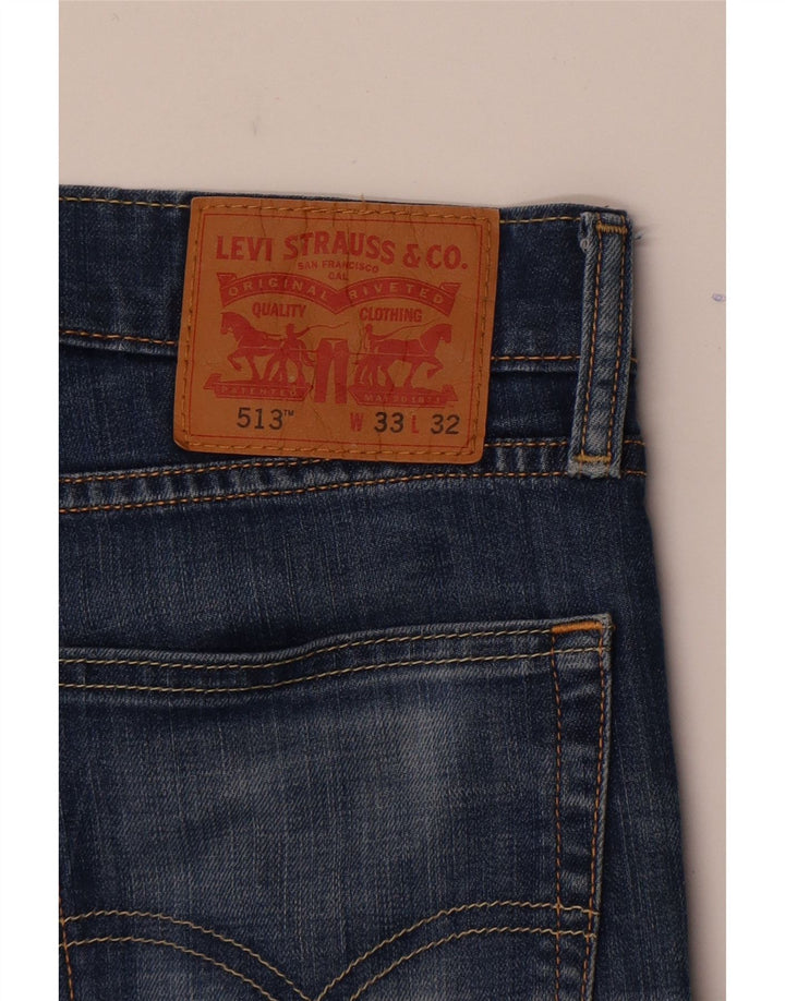 Levi's muške 513 uske ravne traperice W33 L29 plave