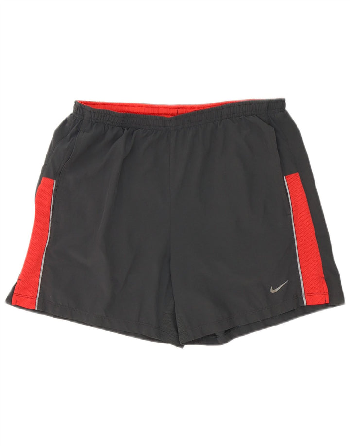 Nike Dri Fit sportske kratke hlače srednje sive boje od poliestera