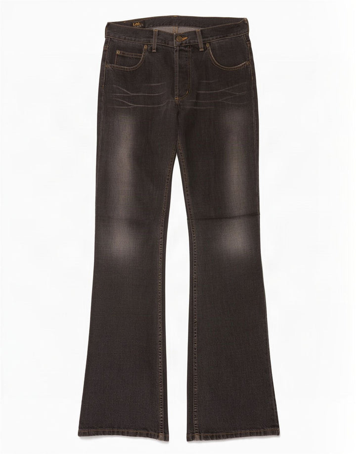 Lee ženske traperice Denver Bootcut W32 L36 crni pamuk
