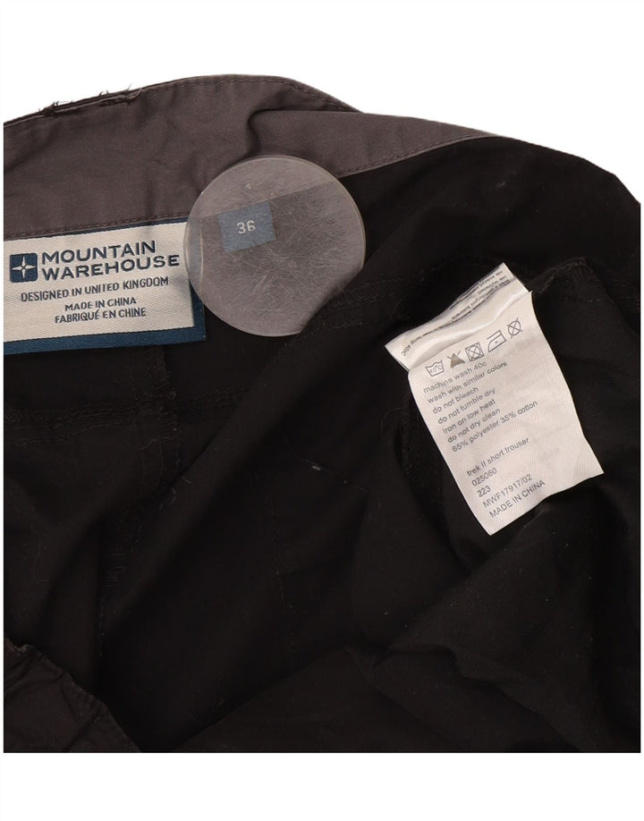 Mountain Warehouse ženske ravne kargo hlače W36 L30 crni poliester