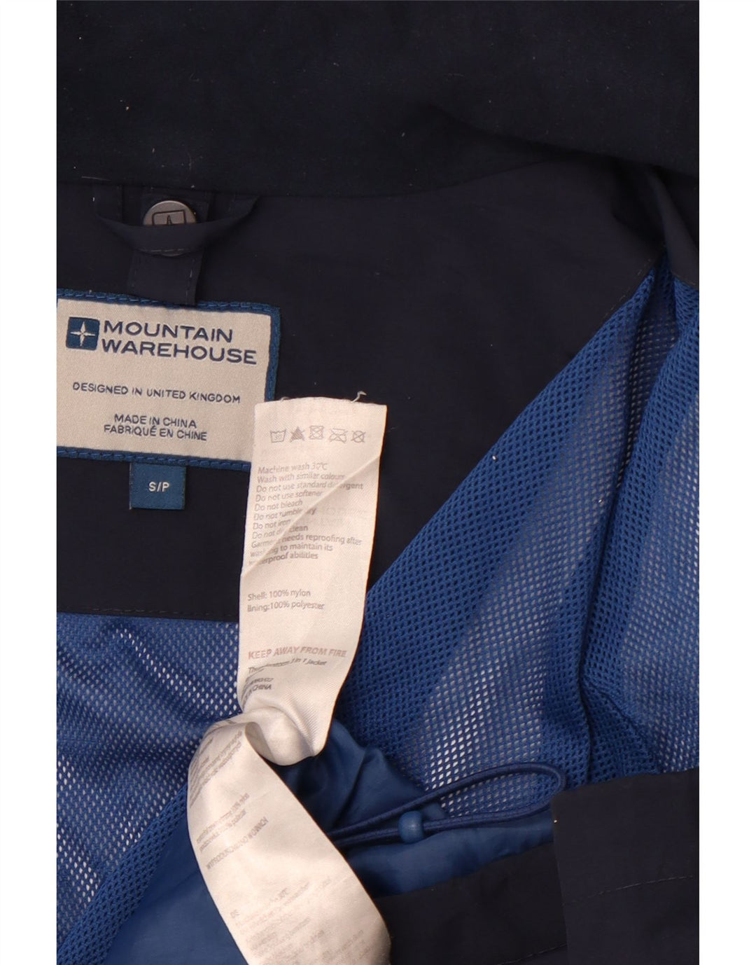 MOUNTAIN WAREHOUSE Muška kišna jakna UK 36 Mala tamnoplava boja