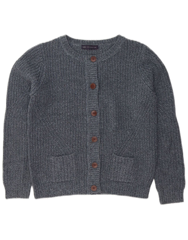 Marks & Spencer ženski kardigan pulover UK 10 Small Grey Flected Acrylic