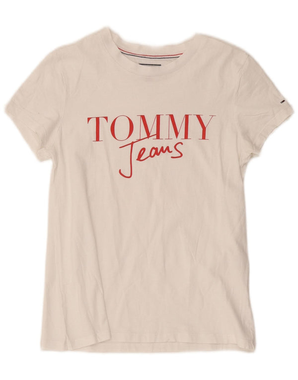 Tommy Hilfiger Ženska majica kratkih rukava s grafičkim motivima UK 6 XS Bijela