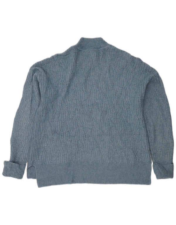 Fat Face ženski prekomjerni džemper s kornjačičastim ovratnikom UK 10 Small Blue
