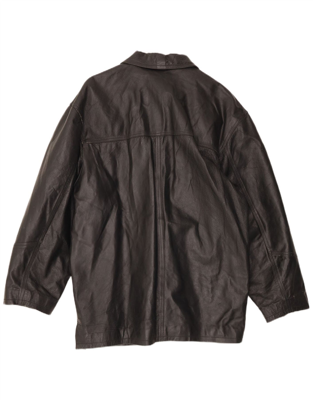 VINTAGE muška kožna jakna IT 54 2XL crna koža