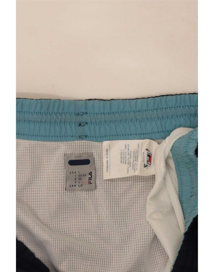 Fila muške sportske kratke hlače velike tamnoplave poliesterske boje