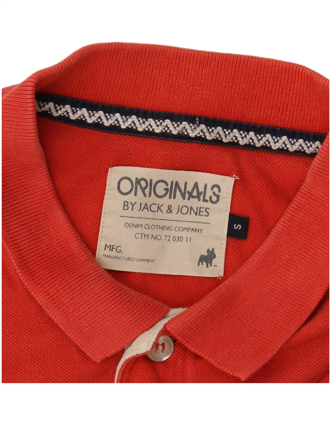 Jack & Jones muška polo majica s grafikama Mala crvena pamuk