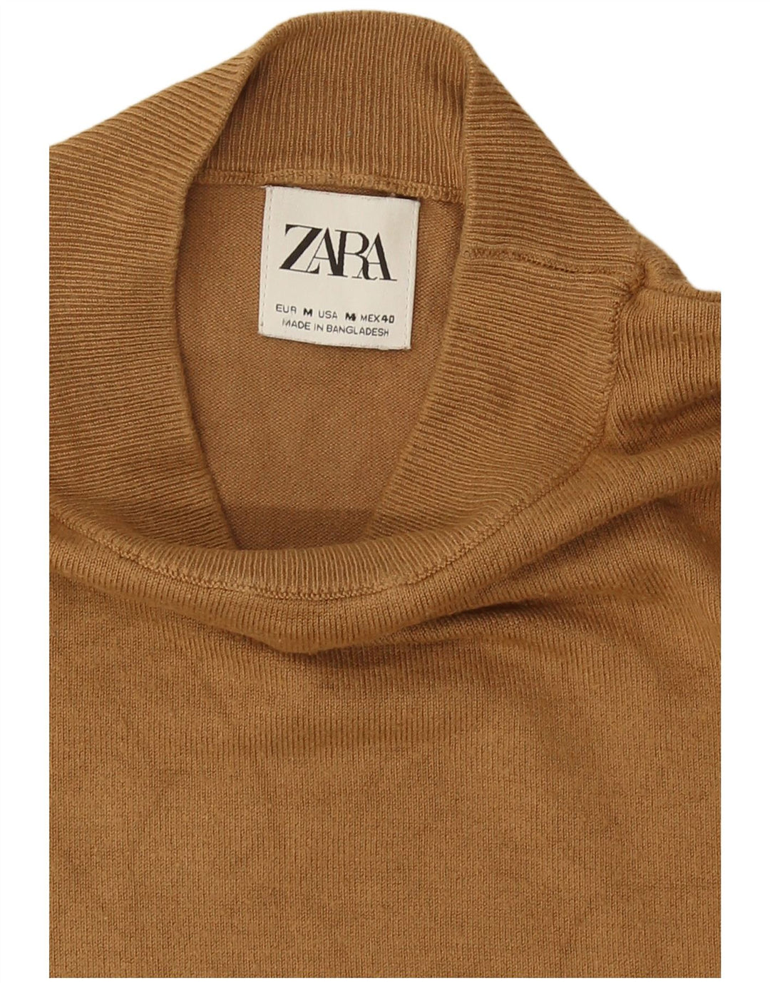 Zara muški džemper s kornjačičastim ovratnikom srednje bež boje