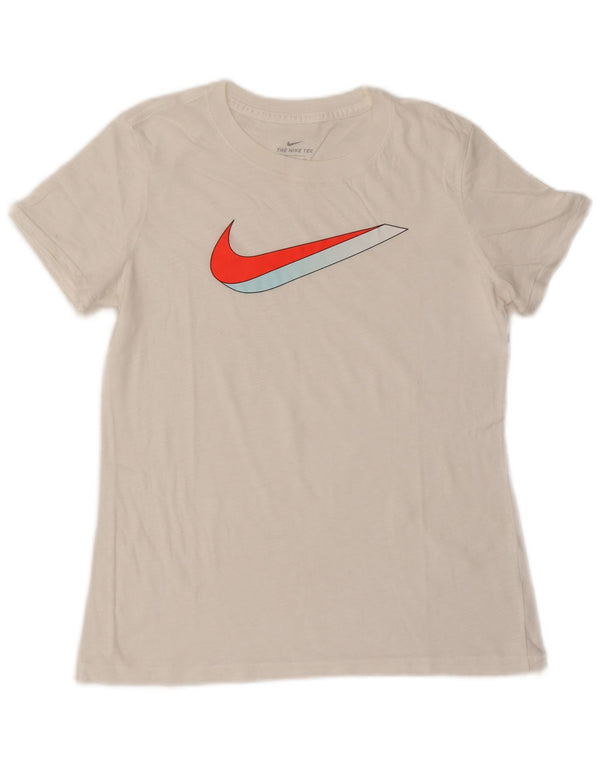 Nike Ženska grafička majica kratkih rukava UK 10 Mala bijela