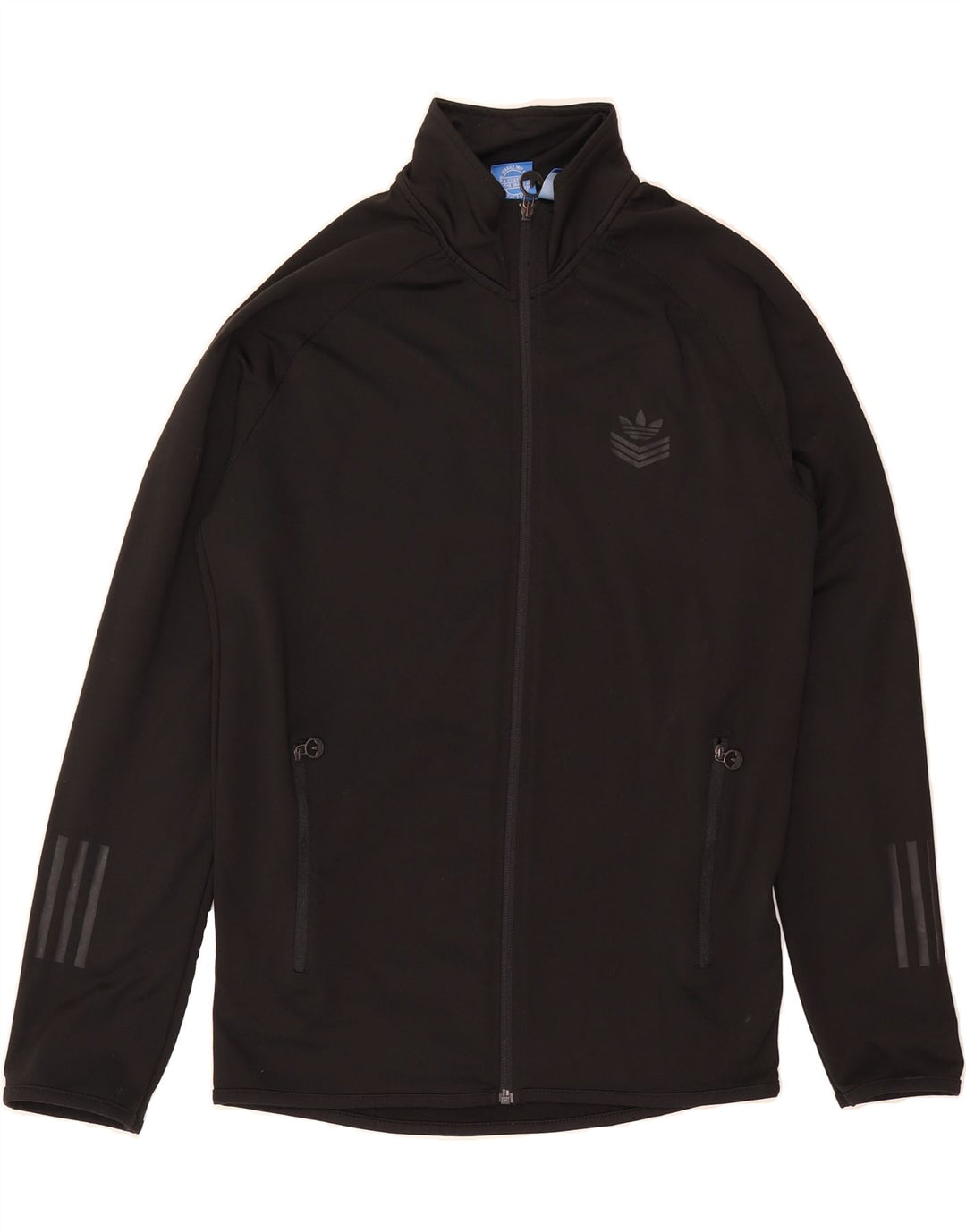 ADIDAS Mens Climalite Tracksuit Top Jacket Small Black Polyester Vintage Adidas and Second-Hand Adidas from Messina Hembry 