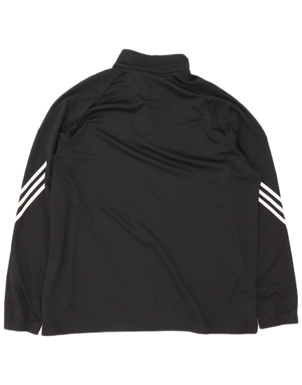 Adidas muška trenirka Climalite s patentnim izrezom Top 2XL crni poliester