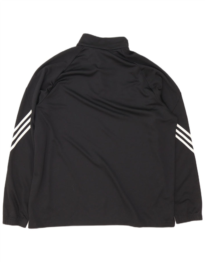 Adidas muška trenirka Climalite s patentnim izrezom Top 2XL crni poliester