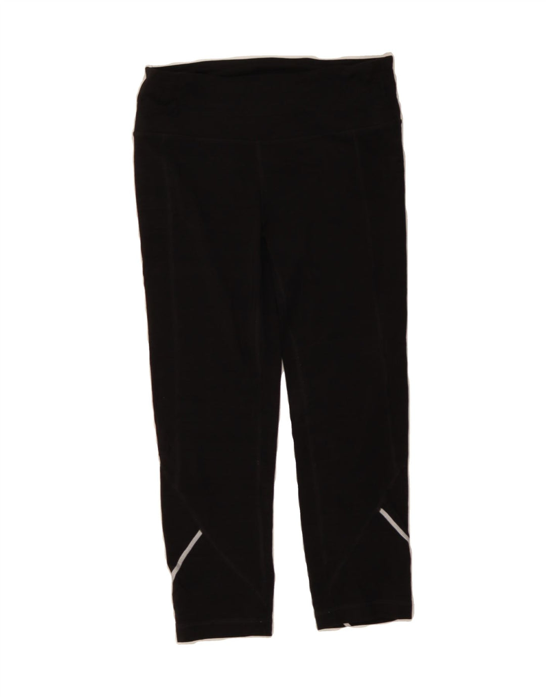 FILA Womens Capri Tracksuit Trousers UK 10 Small  Black Polyester Vintage Fila and Second-Hand Fila from Messina Hembry 